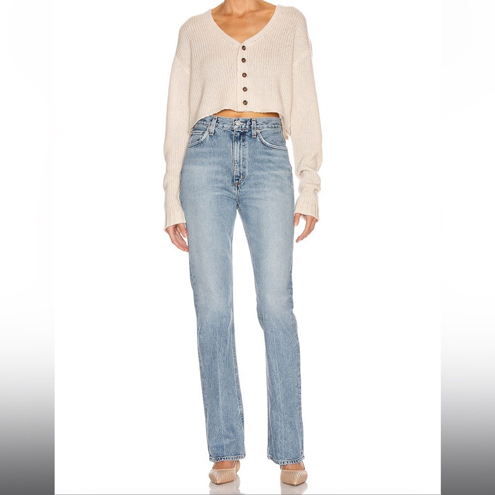 Agolde Light Blue Straight Leg Jeans